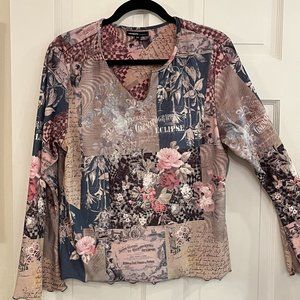 Graphic 3/4 sleeve shirt